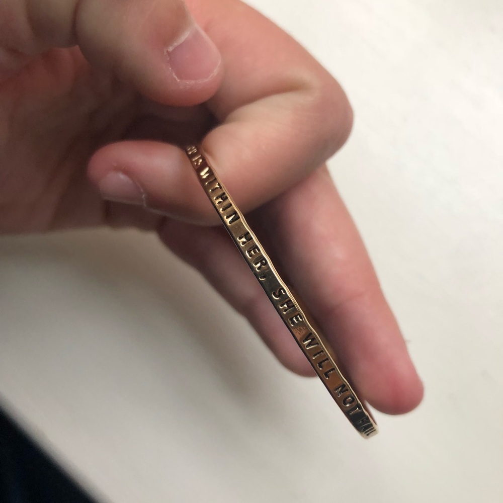 god is within her she will not fall bracelet